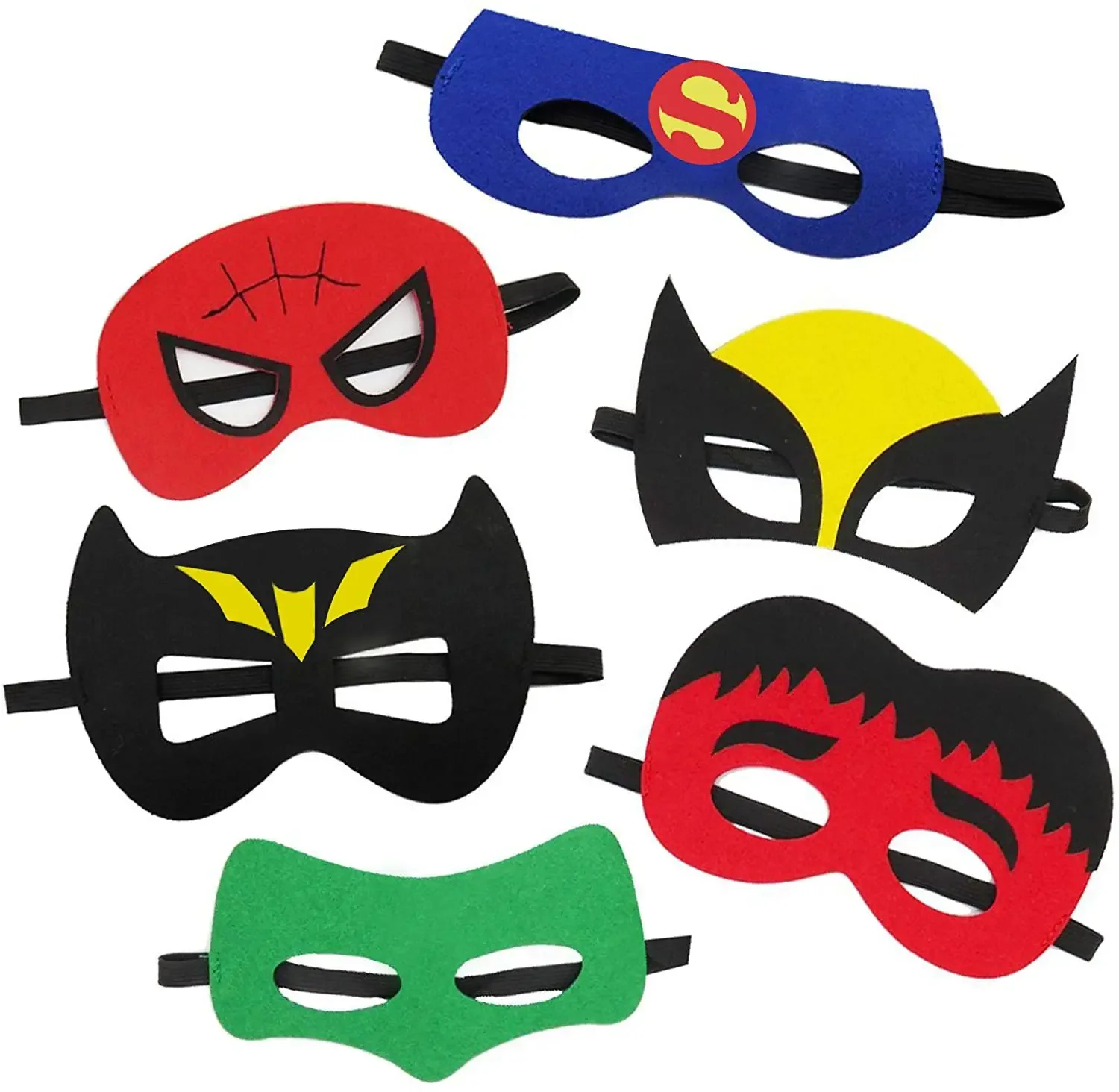 10 Pcs/Lot Disney Halloween Superhero Masks Birthday Party Dress Up Cosplay Mask For Kids Children Favor Christmas Mystery Gift