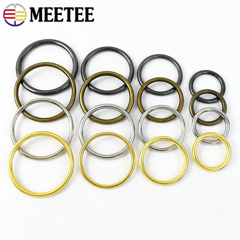 

20Pcs 20-50mm Metal O Ring Buckles Bag Strap Shoes Clasp Clothes Webbing Connect Loops Hook Belt Buckle DIY Hardware Accessories