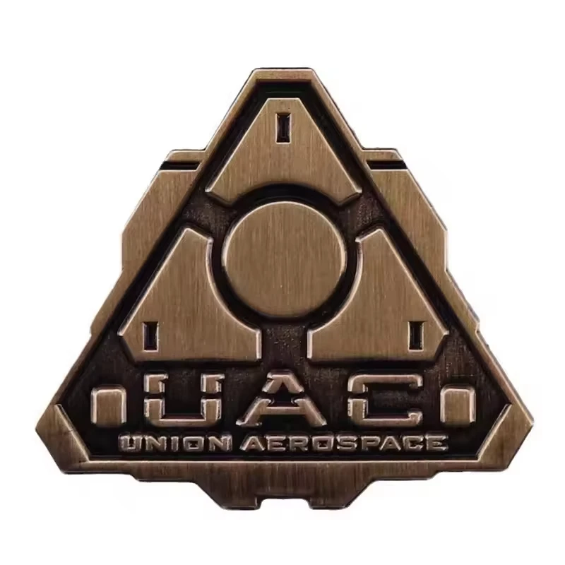 Doom Game Pin United Aerospace Corporation Game Icon Badge Clothing Bags Metal Accessories
