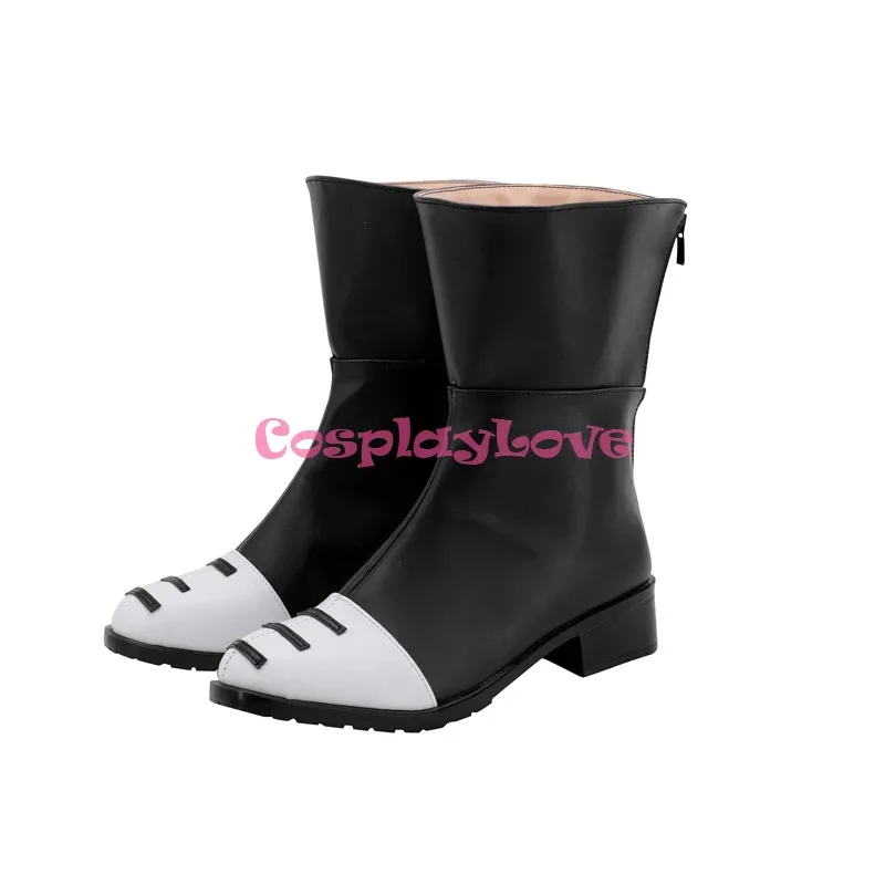 

Черные туфли для косплея Clover Asta на заказ, длинные кожаные ботинки для косплея Love для Хэллоуина и Рождества