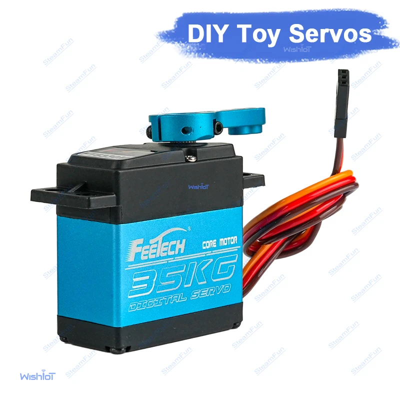 

Digtal Servo 35KG Metal Gear 25T Servo Arm 180 Degree Waterproof for RC Model Airplane Helicopter Robot Truck Feetech FT5330M