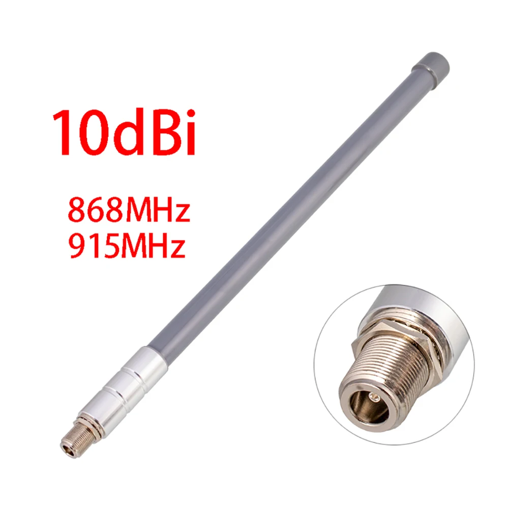 

10dBi Omnidirectional Antenna 868MHz for LoRa Connection with N Type Female Connector for Helium Miners and For Bobcat Miner