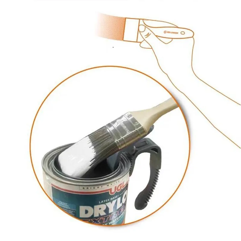 Multifunctional Painting Tool Brush and Roller Cleaning Tool Paint Bucket Gripping Device Handle Rolling Brush Cleaning Sleeve