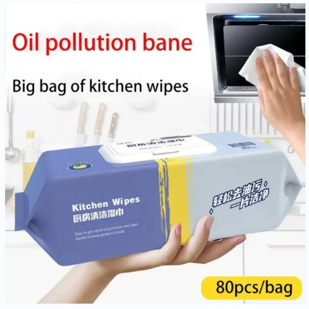 80 household cleaning wipes disposable kitchen wipes