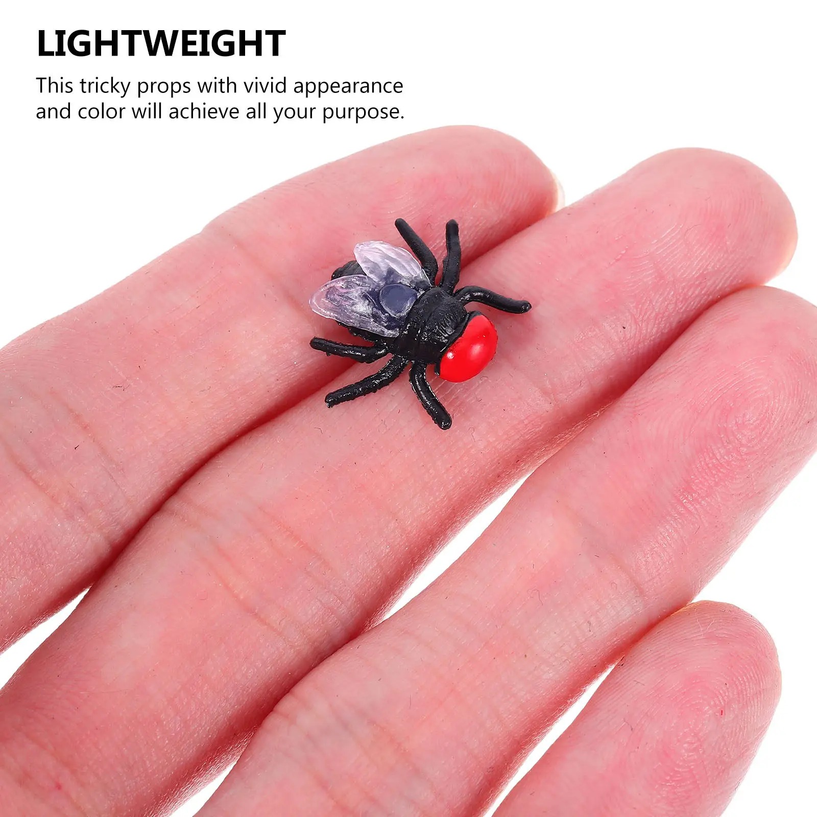 

50Pcs Halloween Tricky Props Fake Plastic Realistic Animals Prank Scary Decoration April Fools Day