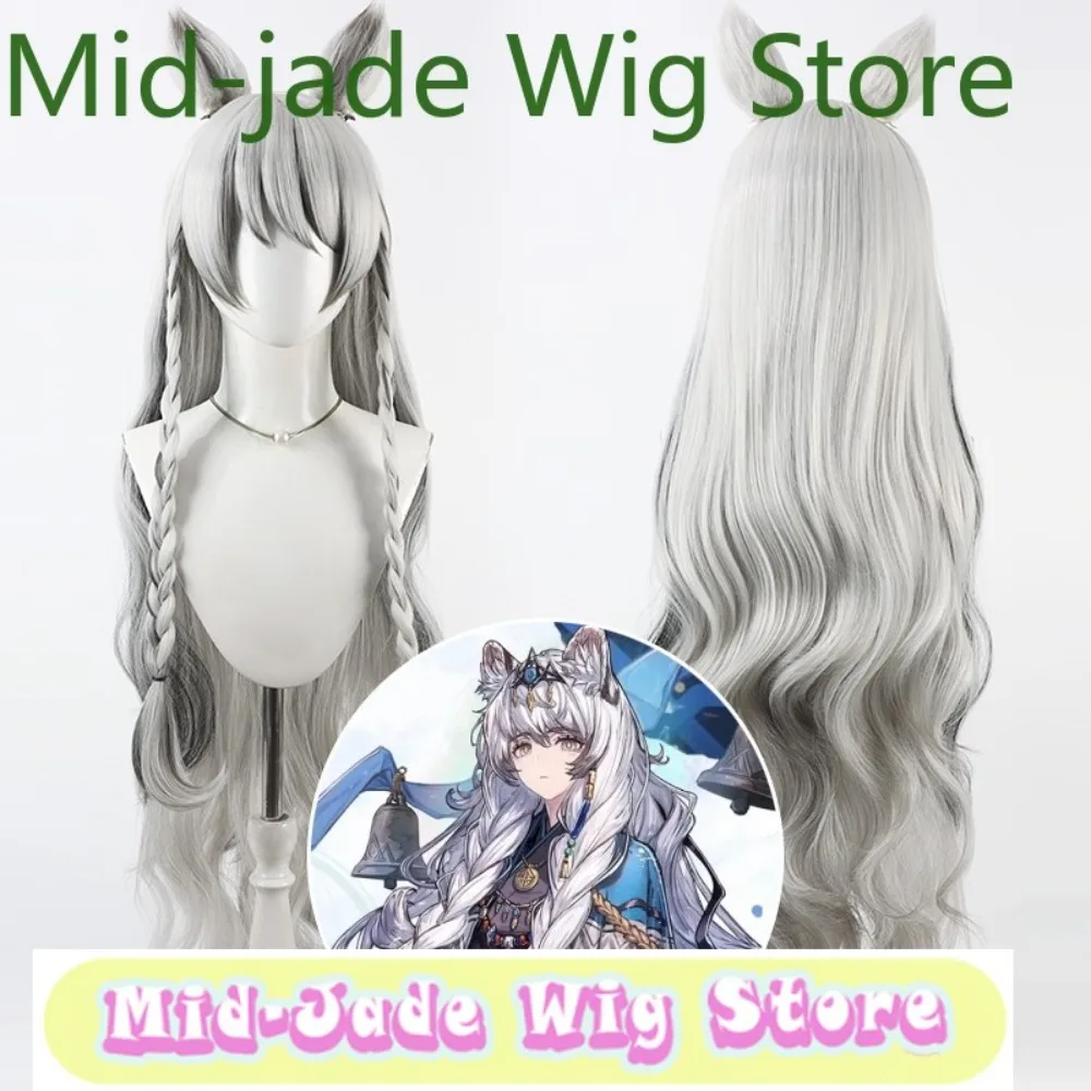 

Arknights Pramanix Cosplay Wig - Silver WhiteHalloween Cosplay Restores Anime Character Costumes And Props