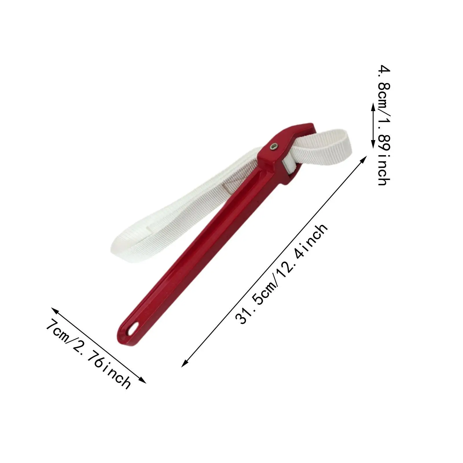 Pipe Strap Wrench Anti Slip Handle Adjustable Wrench Tool for Oil Filters and Plumbing Installations