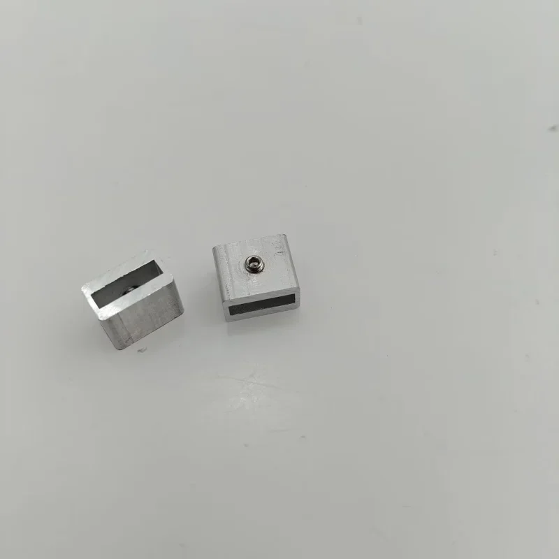 2pcs CNC Machined Aluminum 2GT 6MM/9/10mm Belt Clip Clamps for DIY 3D Printer CNC Belt Clip with M3 Set Fixing Screw