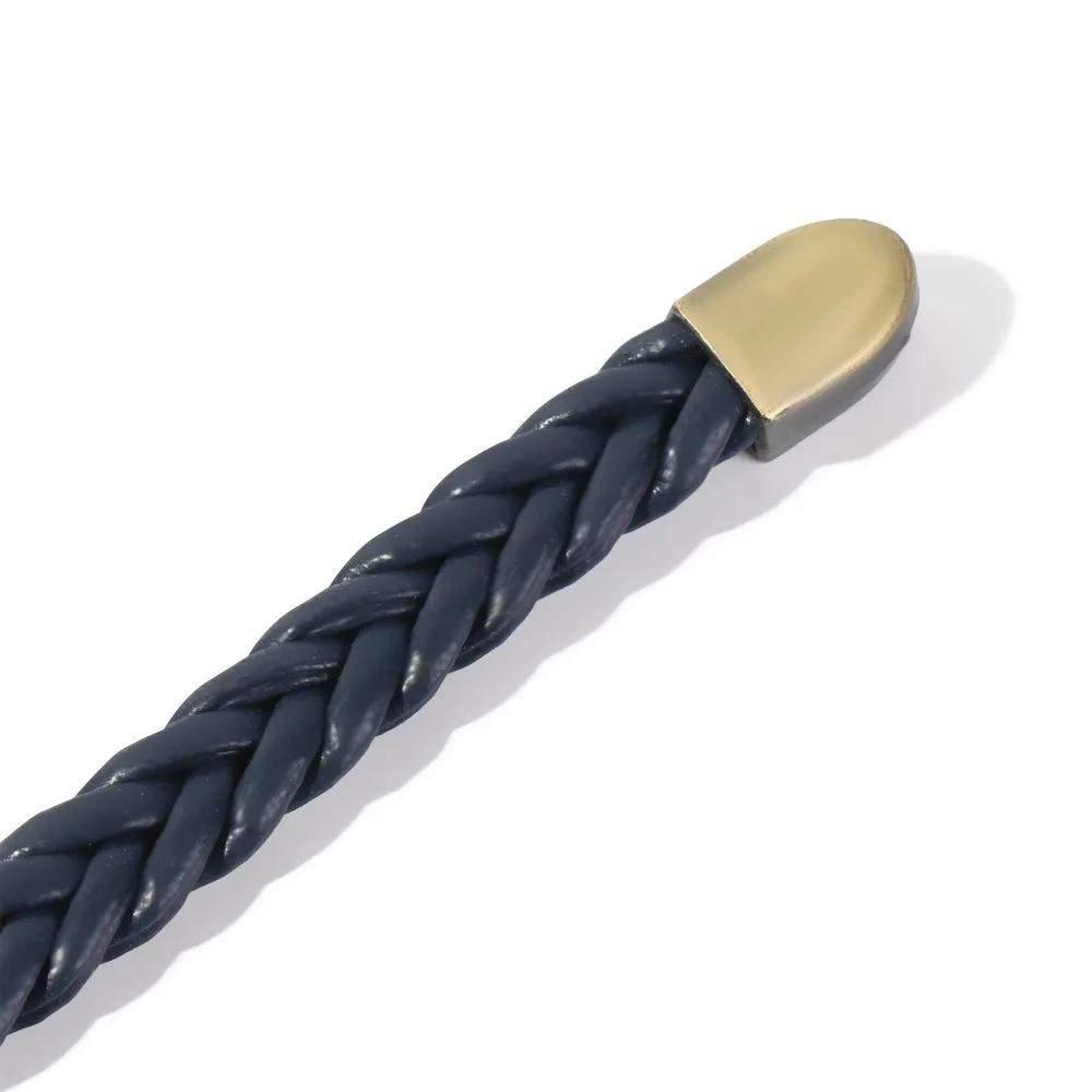 Solid Color Dress Slim Belt New Weave Perforated Sweater Strap Needle Buckle Waist Rope Female