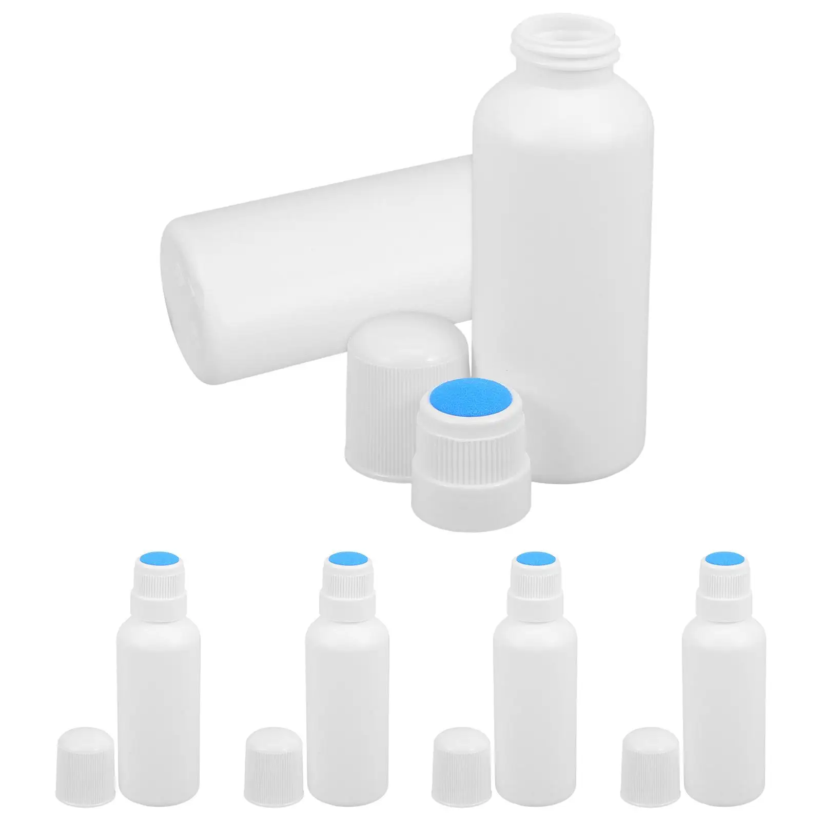 

6 Pcs Sun Protection Liniment Bottle Travel Plastic Sponge Head Applicator