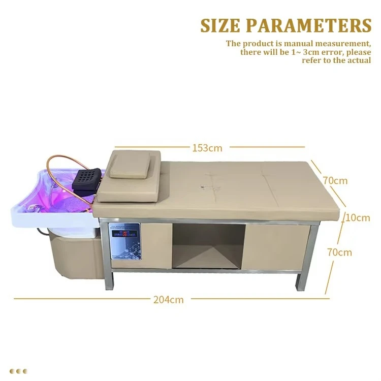 

Современное кожаное кресло для шампуня с откидной спинкой и салонной чашей