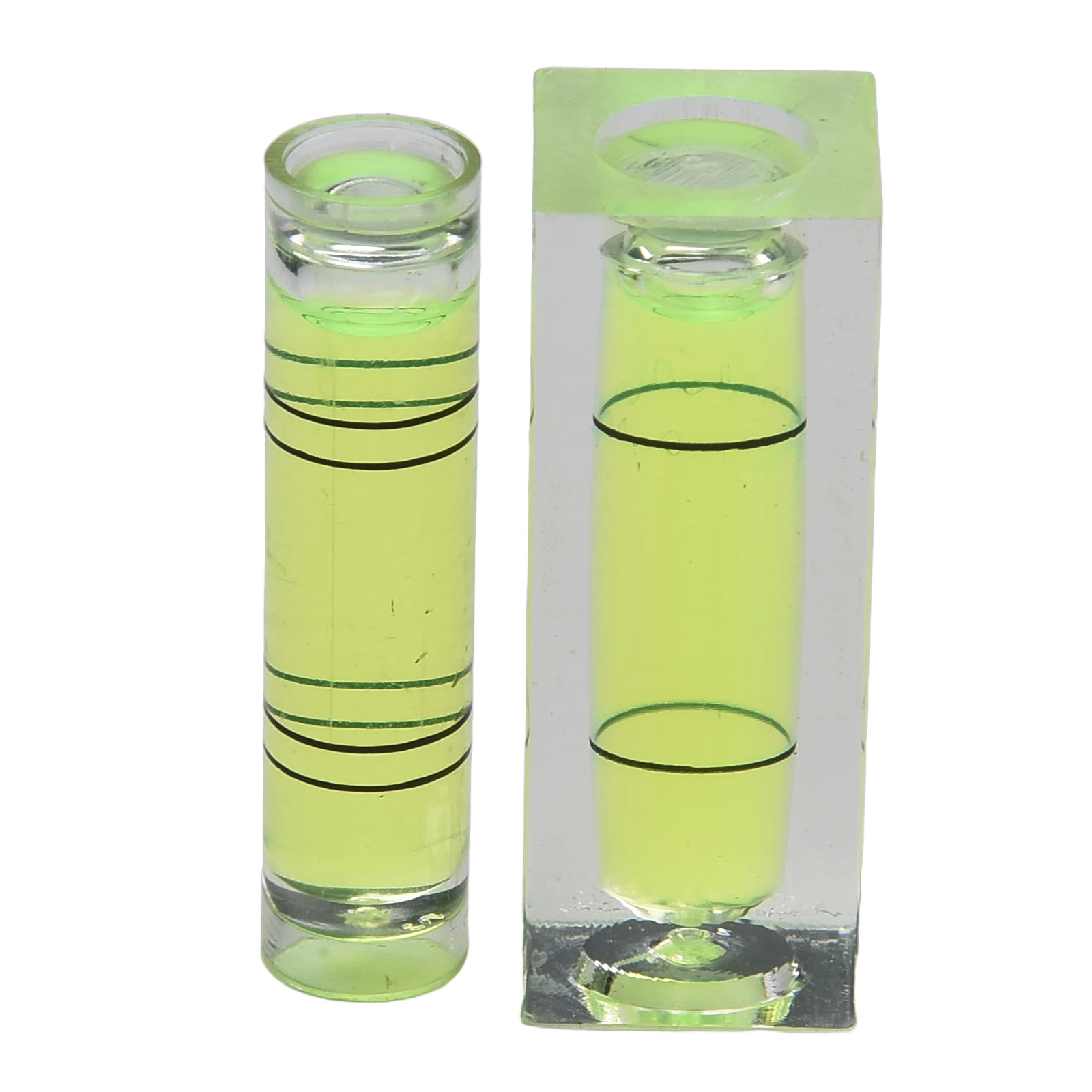 Practical Levelers Spirit-Level Mechanical Strip Plastic Transparent +Green 2 Pcs Bead Type Bubble Easy To Use