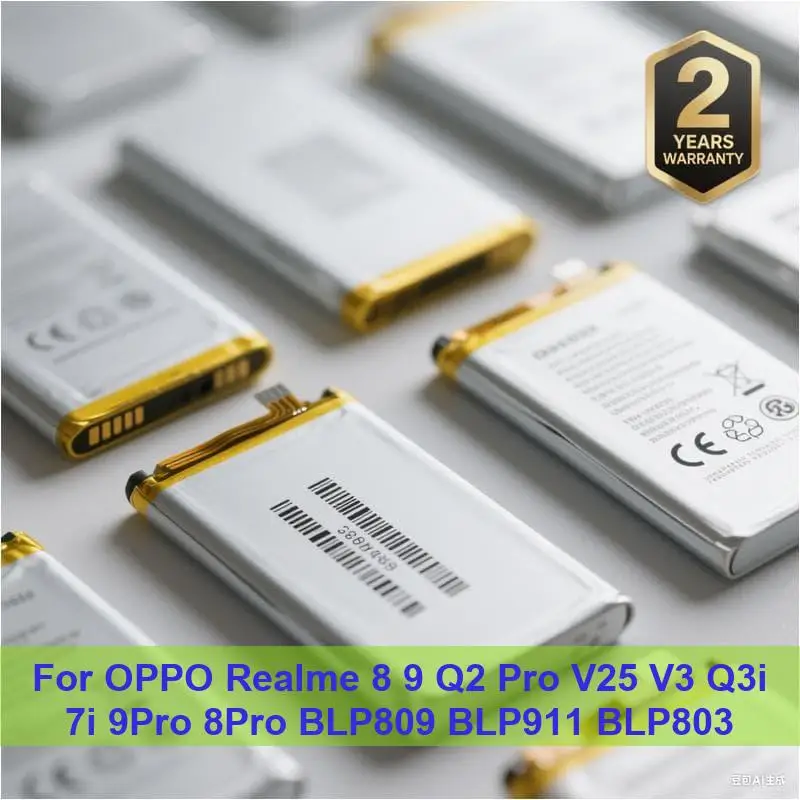 

Аккумулятор для OPPO Realme 8 9 Q2 Pro V25 V3 Q3i 7i 9Pro 8Pro BLP809 BLP911 BLP803