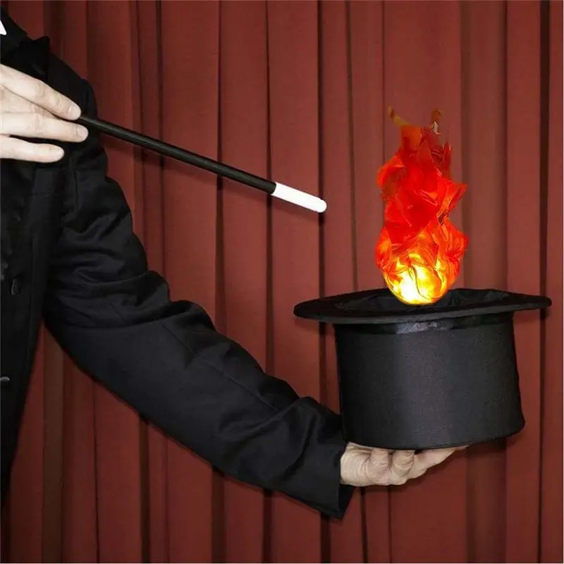 A32I Halloween Magic Fire Ball on the Hand Home LED Decoration Fireball Exquisite Ornaments Party Red