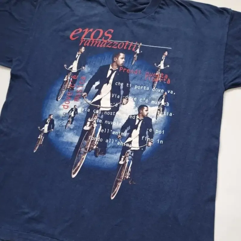 Dove ce musica Eros Ramazzotti T shirt Classic Black S 5XL 1J0192