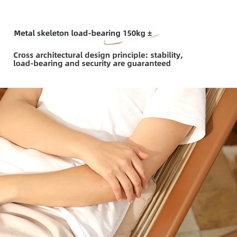 Liegestuhl Neuer chinesischer Stil einfacher Heimfreizeit Erwachsene Mittagspause Siesta-Rückenstuhl Outdoor-Rattanstuhl dreiteilig