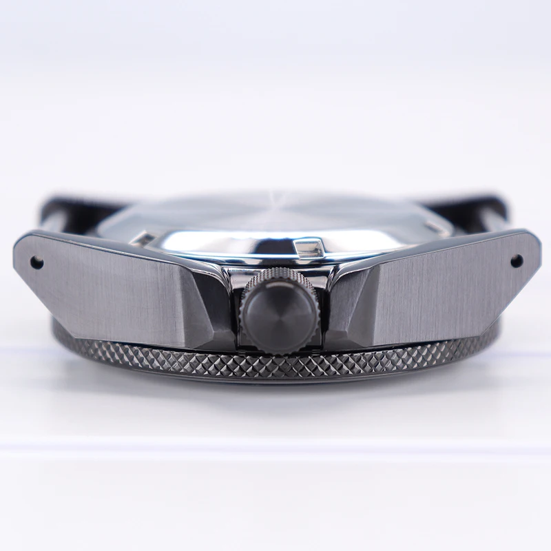 43mm Schwarzes Uhrengehäuse Saphirglas Keramik-Lünette für NH35 NH36 NH34 NH38 4R36 Uhrwerk Modifiziertes King Samurai Uhrenzubehör – Detail 10