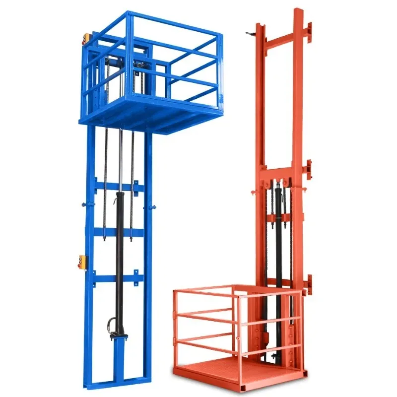 Small electric lift cargo elevator hydraulic platform warehouse workshop home simple elevator hoist