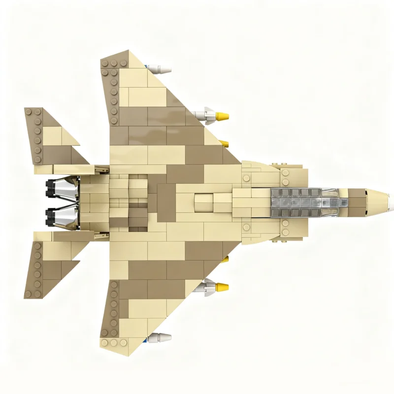 500ピース MOC F ストライクイーグル 1/10スケール シティ空港モデル 組み立てブロック おもちゃ DIY クリエイティブ クリスマスギフトアイデア ブロック 子供 誕生日プレゼント