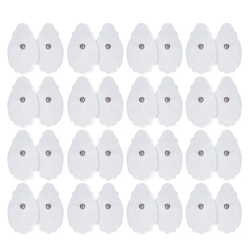 

10/30/50 шт. EMS импульсные электродные подушечки кнопочного типа, проводящий массажер, самоклеящиеся для патчей для акупунктурных устройств Tens