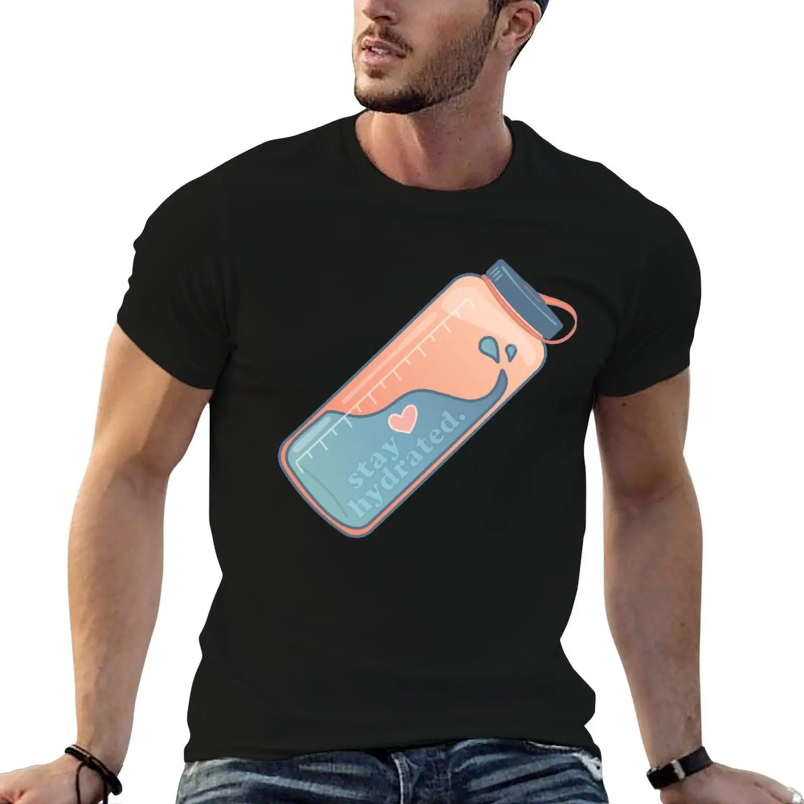 stay hydrated T-Shirt anime shirt cute tops Men's cotton t-shirt