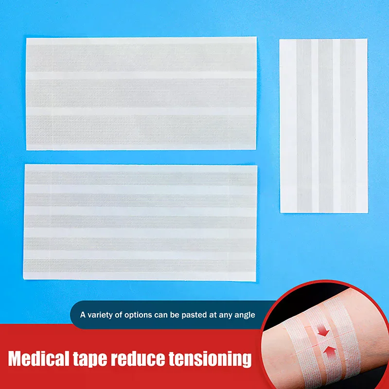 

3/5/6Pcs Wound Closure Tape Adhesive Sterile Medical Bandage Strip Skin Repair First Aid Kit Surgical Breathable Tape