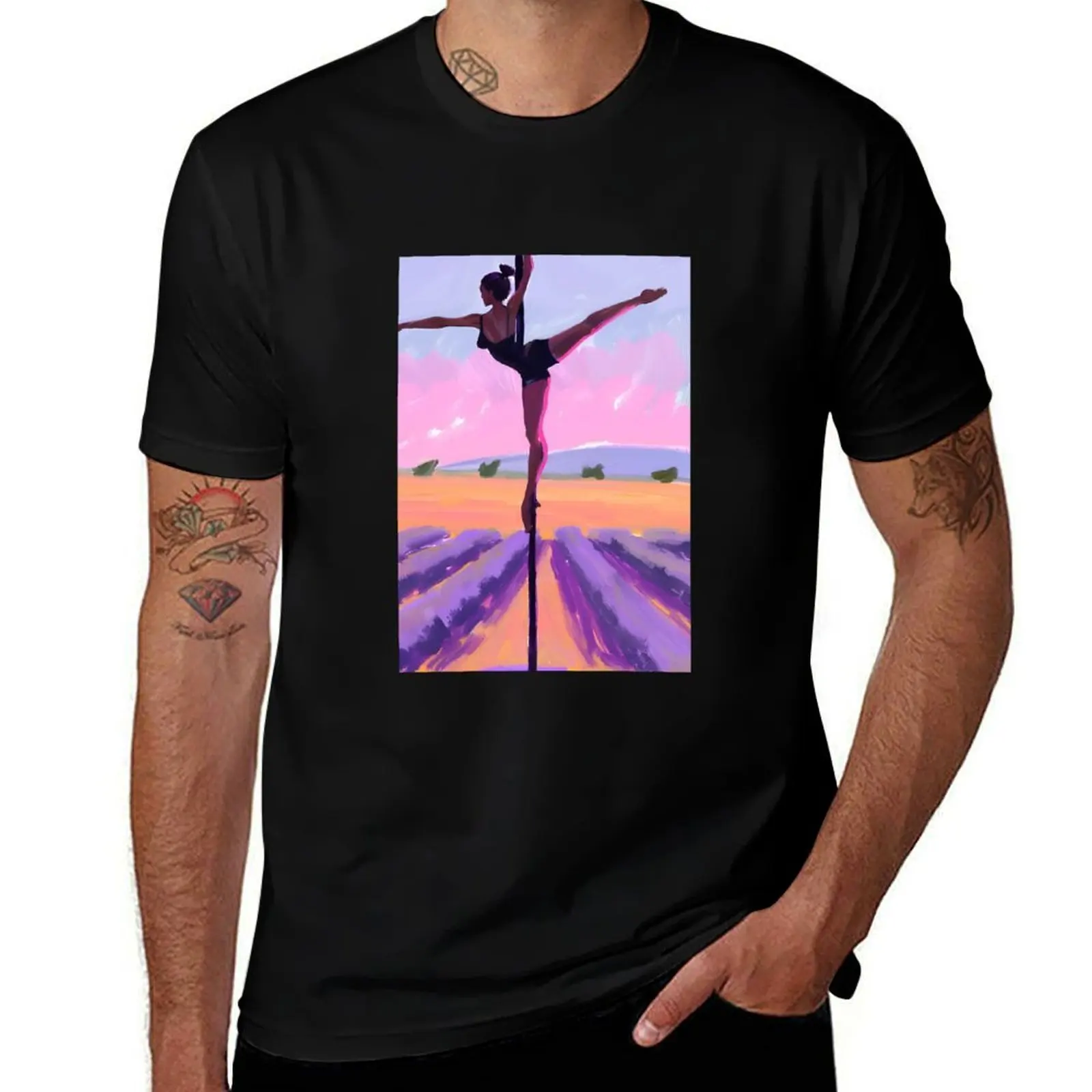 

Sunset Silhouette Pole Dance T-Shirt quick-drying plain sweat animal prinfor boys mens graphic t-shirts