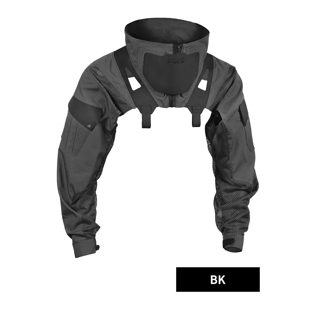 

DMgear Тактическая камуфляжная одежда с длинными рукавами, рубашка, боевая форма, дышащая, удобная, совместимая, тактическая нагрудная установка