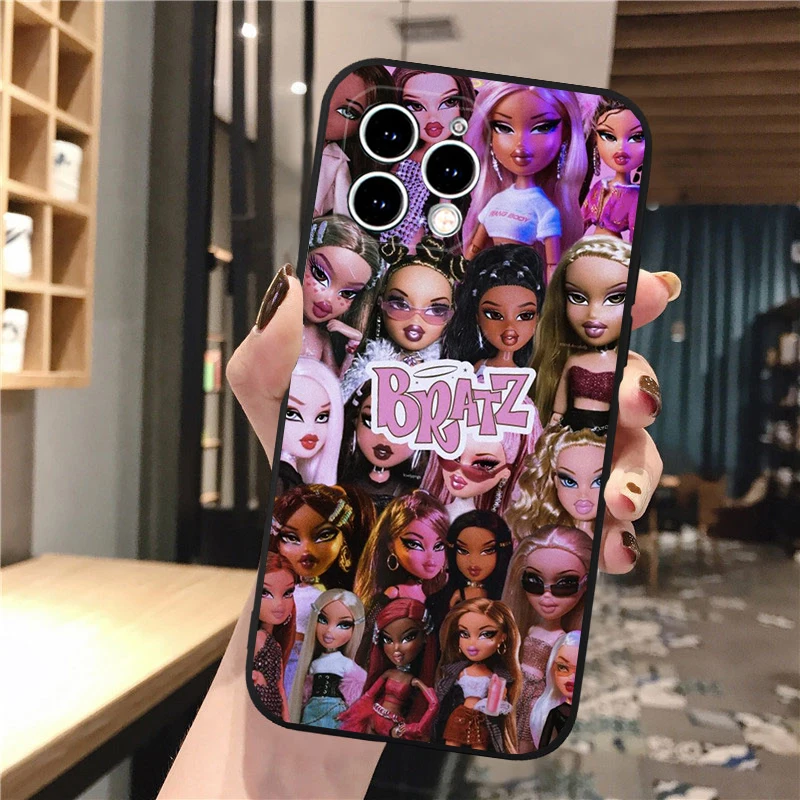 Bratz Phone Case For iphone 16 15 14 Pro Max 16 15 14 13 12 Pro 15Plus iphone 11 Shell