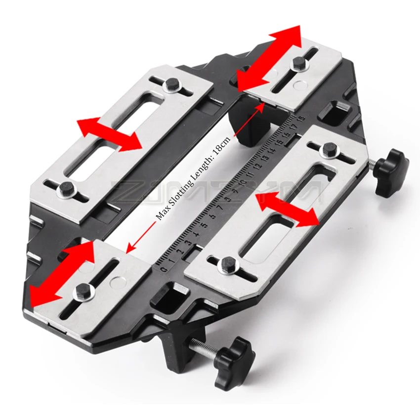 Cerniera per la lavorazione del legno localizzatore di scanalature cerniera per porta apertura per fori serratura per installazione cerniera per mobili in legno Jig guida per trapano strumenti di perforazione