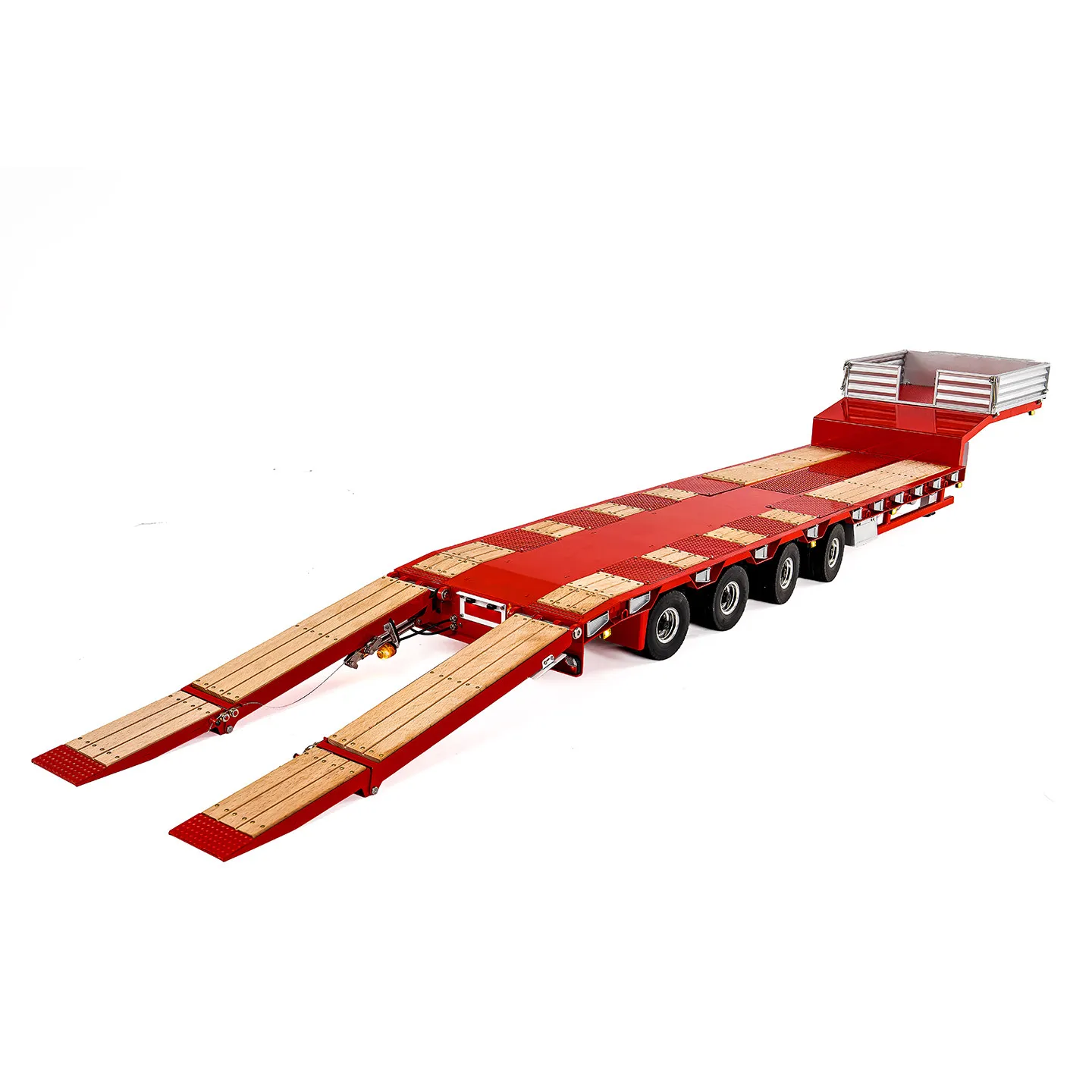 LESU 4-axis RC Trailer 1/14 Metal Hydraulic RC Trailer Support Legs Suitable for Engineering RC Tractor Truck Models Toys