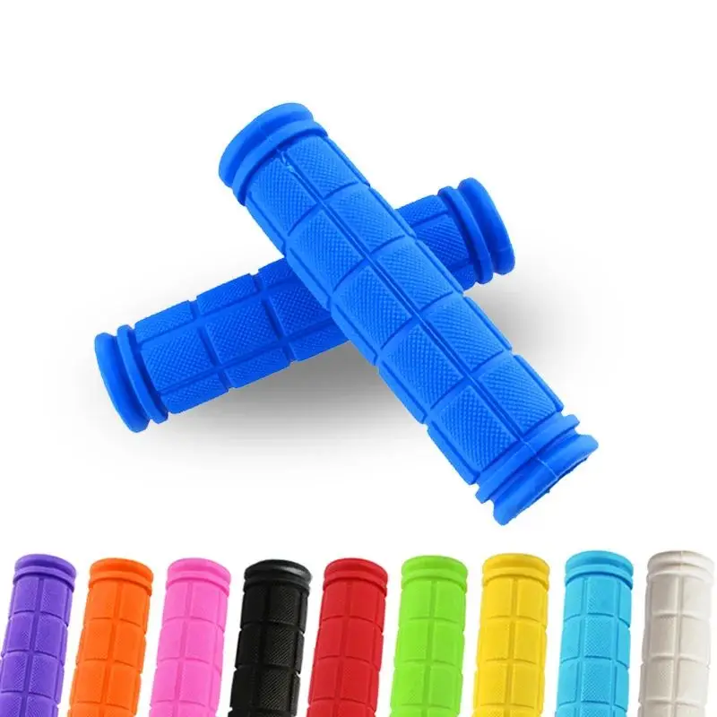 AliExpress NONE Anti-skid Bike Handle Bar Grips Rubber Bicycle Handlebar Grips Covers Fixed Gear BMX MTB Mountain Bike Bicycle Accessories