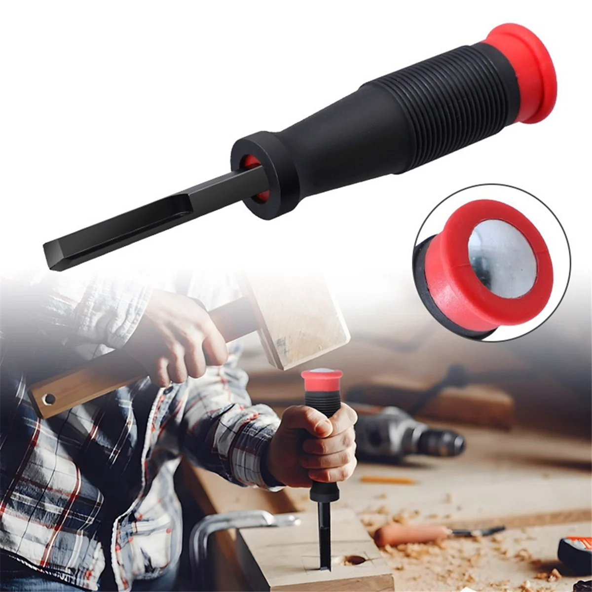 90 °   Dłuto kątowe ze stali chromowanej - uchwyt kwadratowe Dłuto narożne do obróbki drewna Dłutowanie Narzędzia ręczne