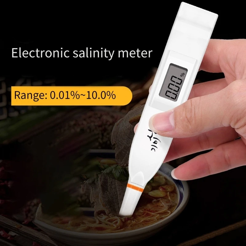 Salinity Meter Tester or Highs Accuracy Salts Accuracy Concentration Measuring Salinometer Digital Salinity Tester