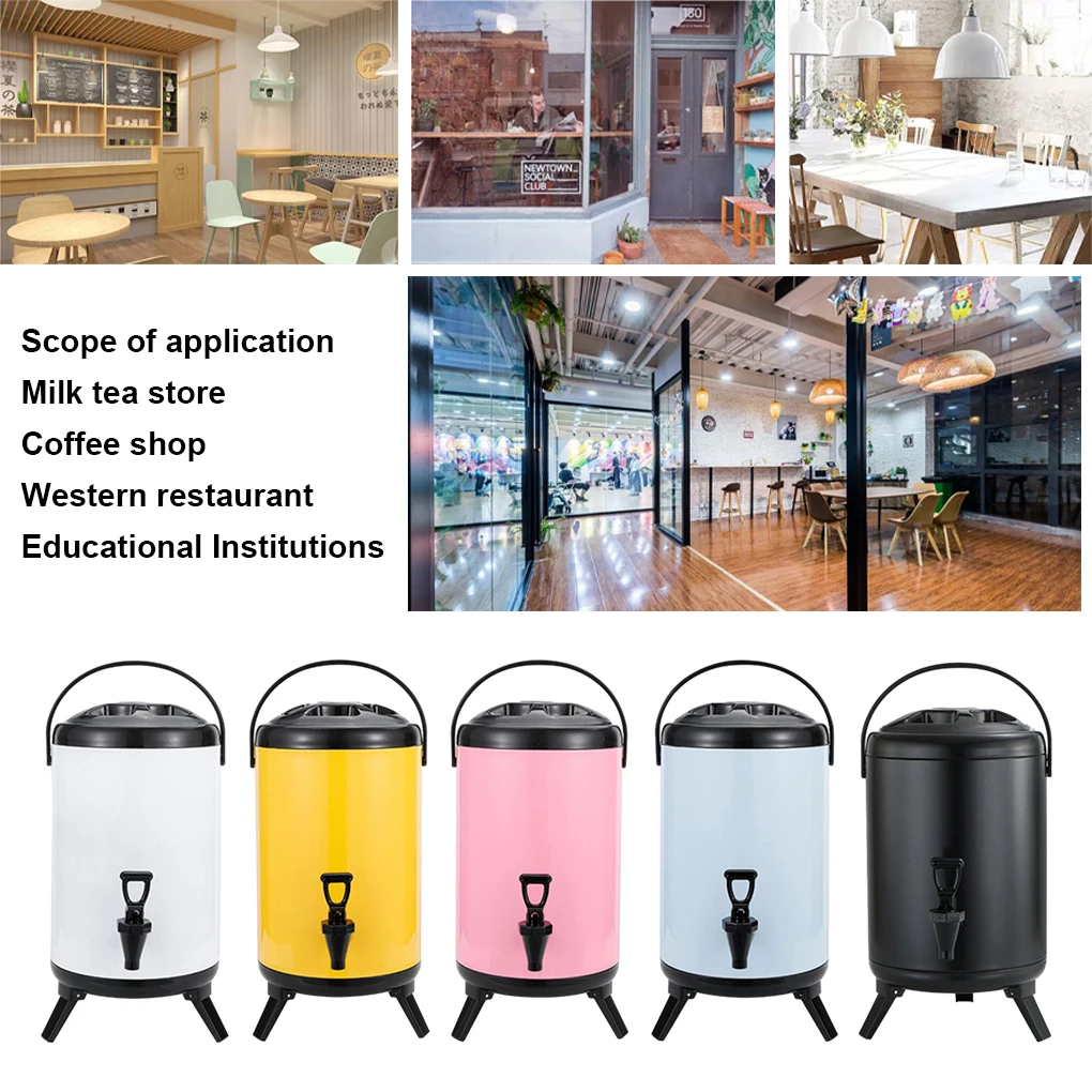 Milk Bucket Storage Bin For Convenient And Hygienic Milk Storage Wide Application Bubble Tea Barrels Matte Black