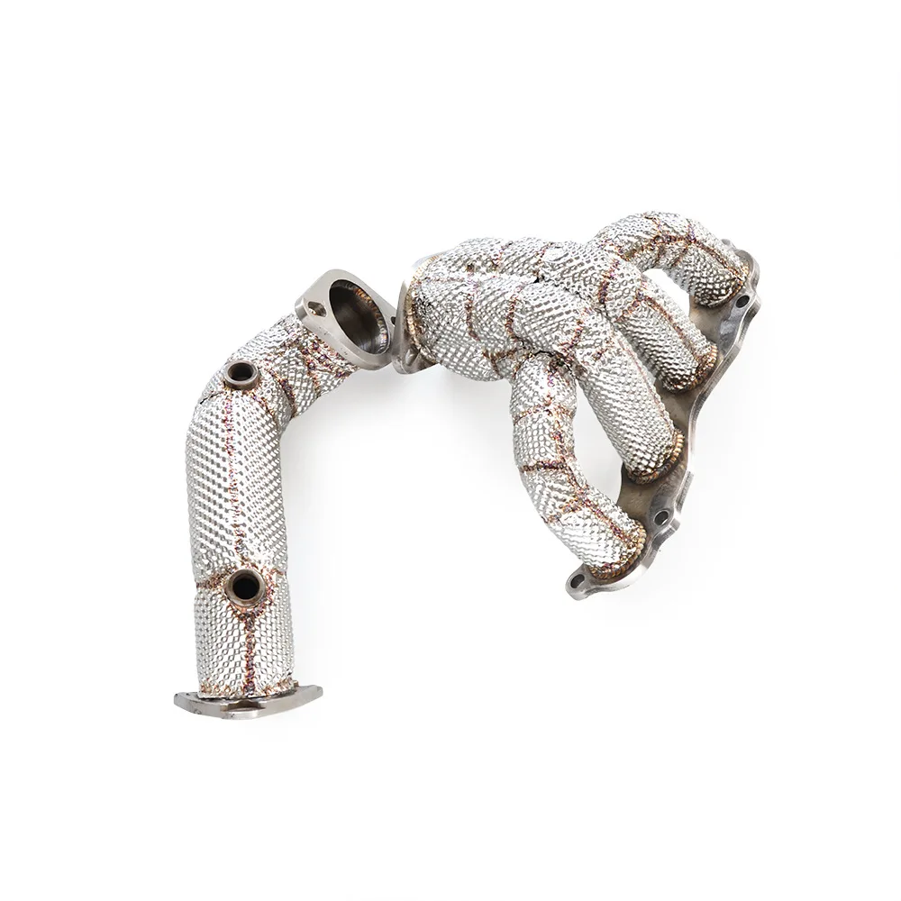 Подходит для Honda Civic. 8. Модернизированный турбовыпускной коллектор K24 2010-2016, с изоляцией.