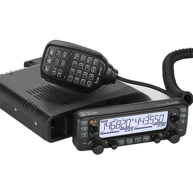 Handheld Microphone And Panel-2730E Mobile Radio, Dual Band UHF Transceiver, Car Intercom Accessories, 400-470MHz, 50W