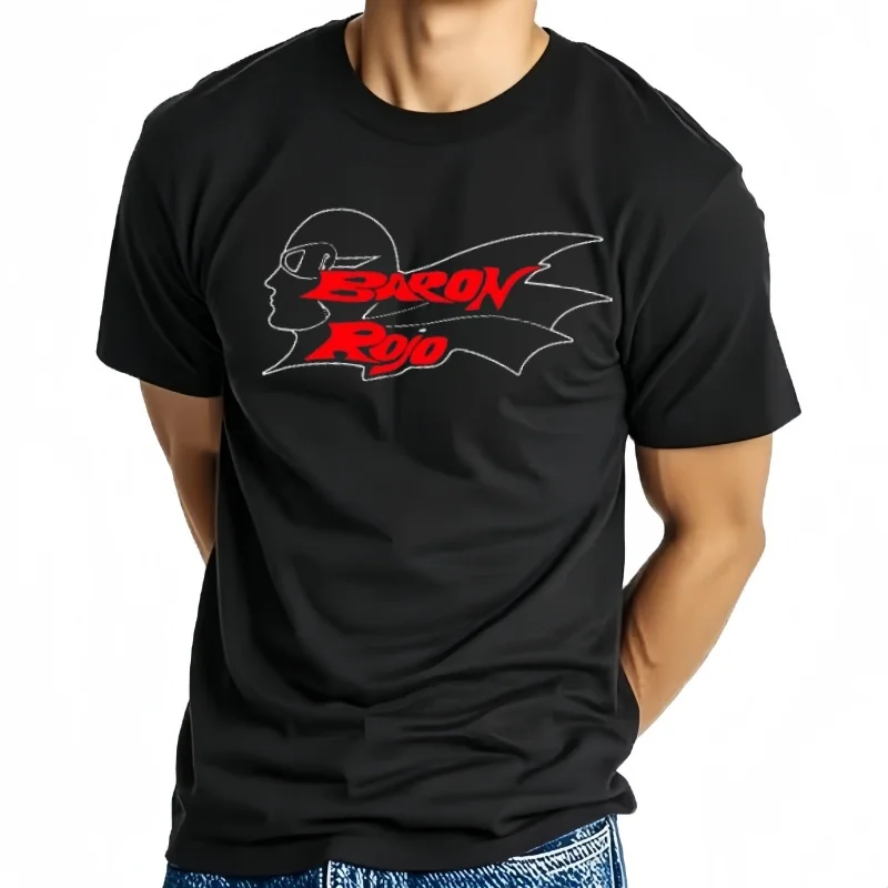 Camiseta para hombre Baron Rojo banda española Heavy Metal Obus Mago De Oz tamaño divertida camiseta novedad camiseta