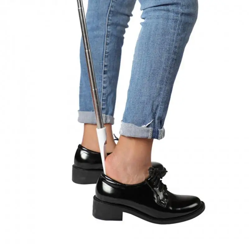 Long Handle Foldable Shoe Pull Features An Ultra-long Telescopic Corner, Mini Corner, Comfortable Ball Handle