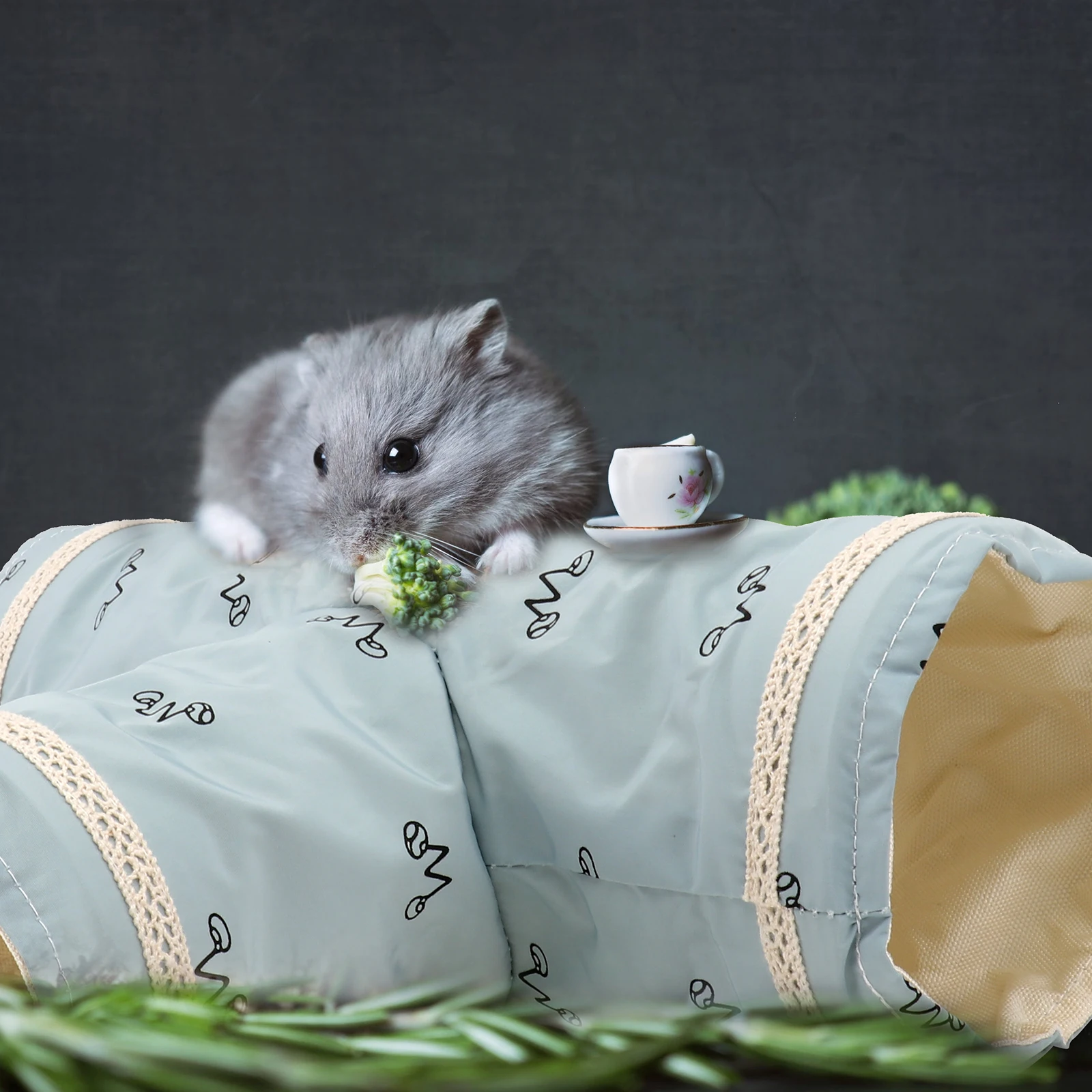 

Den Hamster Tunnel Toy Small Pet Playing Chinchilla Toys Crawling Tube Plaything Foldable Storage Premium Material