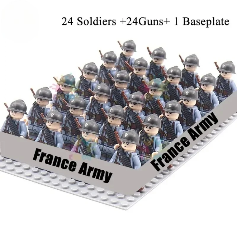 World War II troops, the United States, the Soviet Union, China, British soldiers, action figures, children's toys.