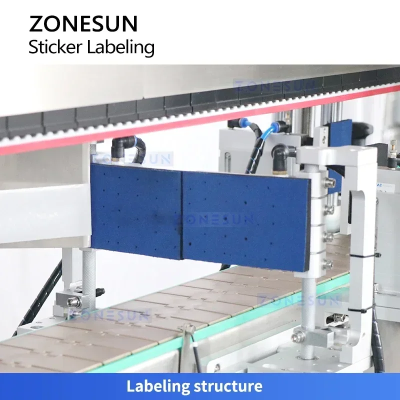 Zonesun ZS-TB900 Etikettenapplikator für quadratische Flaschen, Etikettiermaschine für quadratische Flaschen