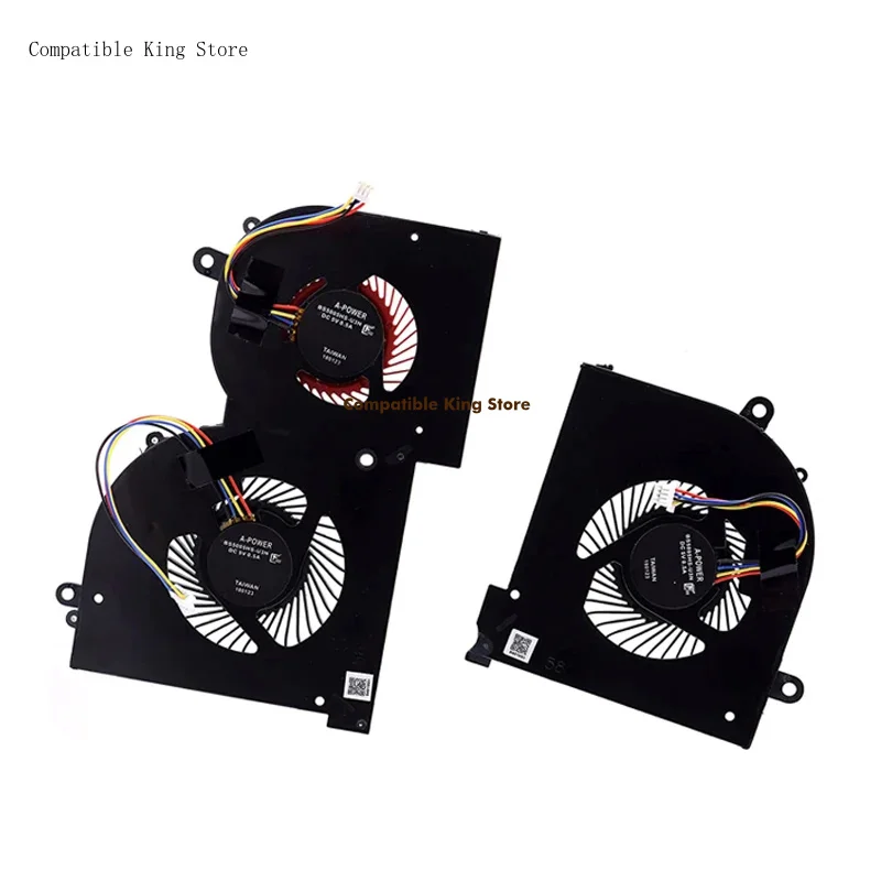 B New CPU Cooling Fan GPU Cooler Fan Replacement for MSI GS65 GS65VR WS65 P65 MS-16Q1 MS-16Q2 MS-16Q3 MS-16Q4 MS-16Q5