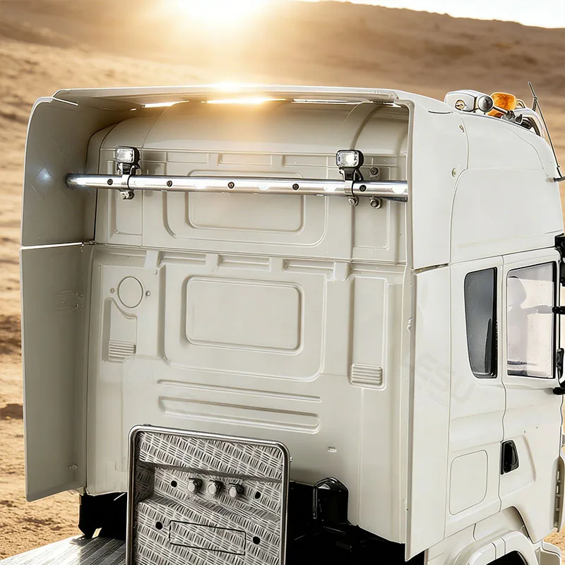 LESU RC Truck 1/14 Spotlight Aluminum Alloy LED Light Pole S-1321 For Tamiya 1/14 Rc Tractor Truck Tipper Accessories DIT Parts