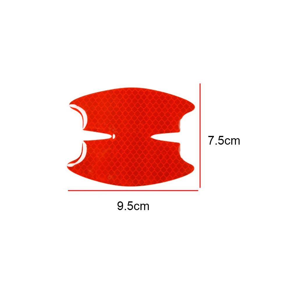 4 قطعة باب السيارة المعصم مقاومة للخدش حماية قطاع الباب السلطانية تحذير عاكسة المضادة للتصادم ملصقات اكسسوارات السيارات