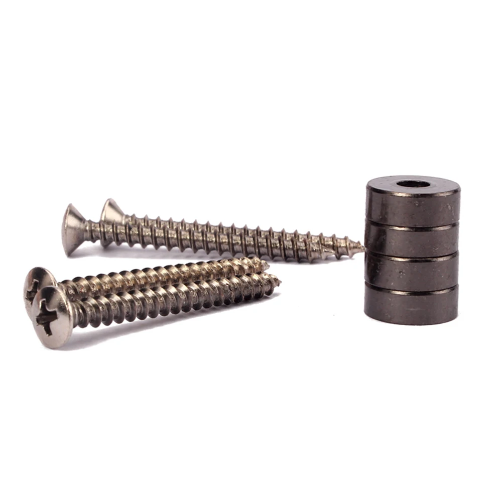 

Pressure Handle Buckle Bolts Screws for Electric Guitar Black Neck Joint Bushings