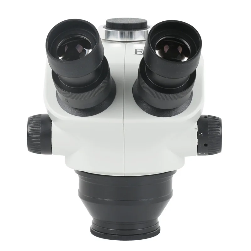Microscopio Confocal Industrial de Laboratorio con Zoom Continuo 7X-50X, Cabezal de Microscopio Estéreo Trinocular para Reparación de Teléfonos y Soldadura de PCB