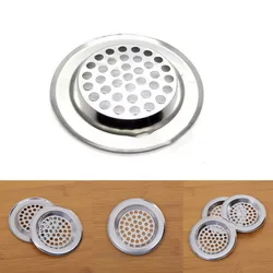 60/75Mm Roestvrijstalen Haarfilter Cirkel Ventilatieopeningen Grille Cover Bad/Badkamer Wastafel Douche Afvoer Filter Cover Hair-Catcher Tools