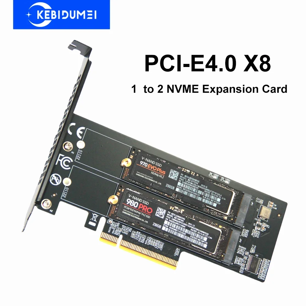yZ[z1 to 2xNVMEgJ[h PCle4.0 X8 M.2 NVMe SSD PC}U[{[h X1 X4 X8gJ[h PCIe 3.0 2230 2242 2260 2280Ή