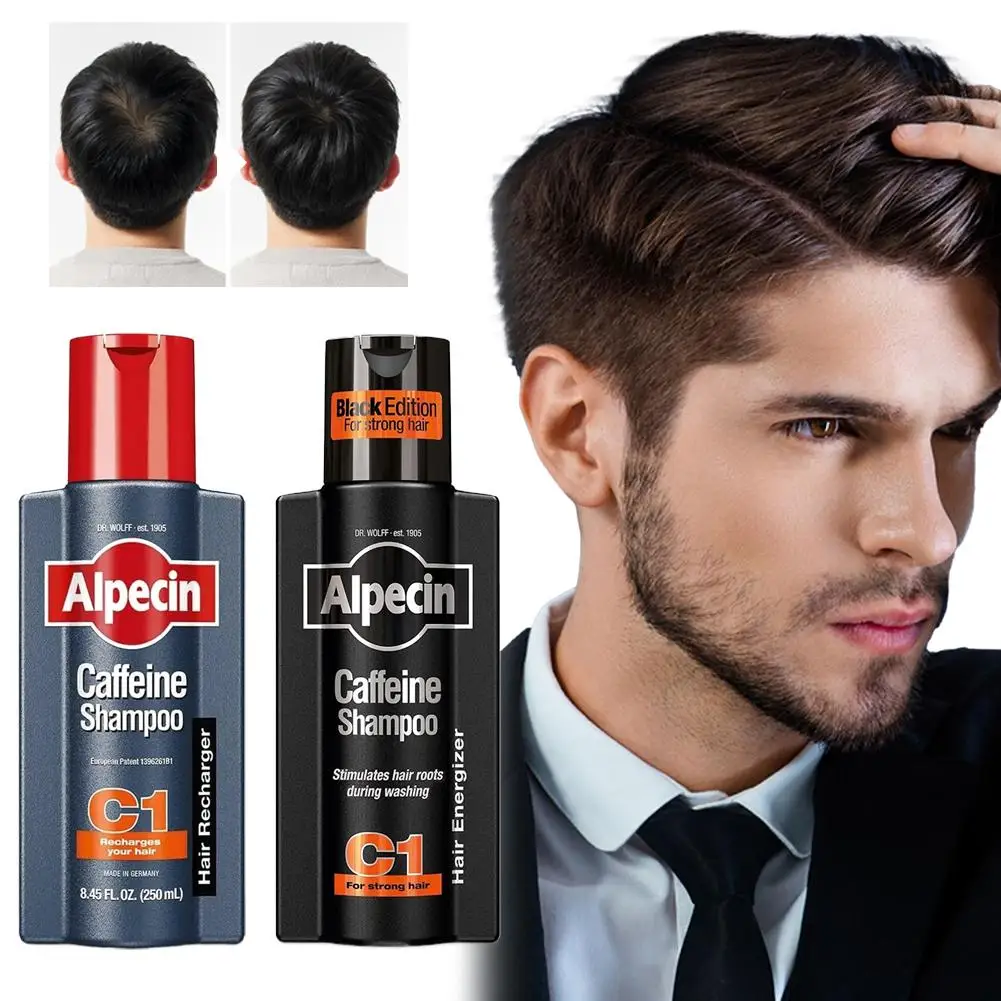 Champú nutritivo de 250ml, Control de aceite, acondicionador antipérdida de cabello, cafeína, silicona, sin aceite, esponjoso, anticaspa, cuidado del cabello